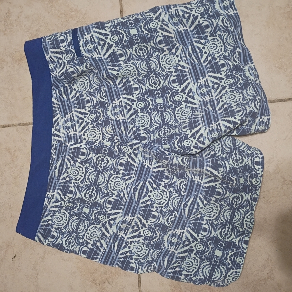 Patagonia Blue Printed Men's Board Shorts - Picture 6 of 7